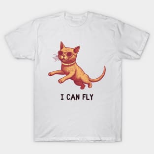 Cat I can fly T-Shirt